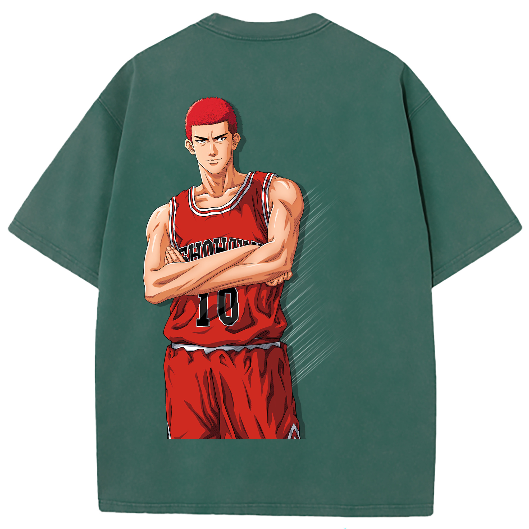 （画像用） SLAM DUNK／スラムダンク 綿100% ヴィンテージ風 半袖Tシャツ（背面プリント）